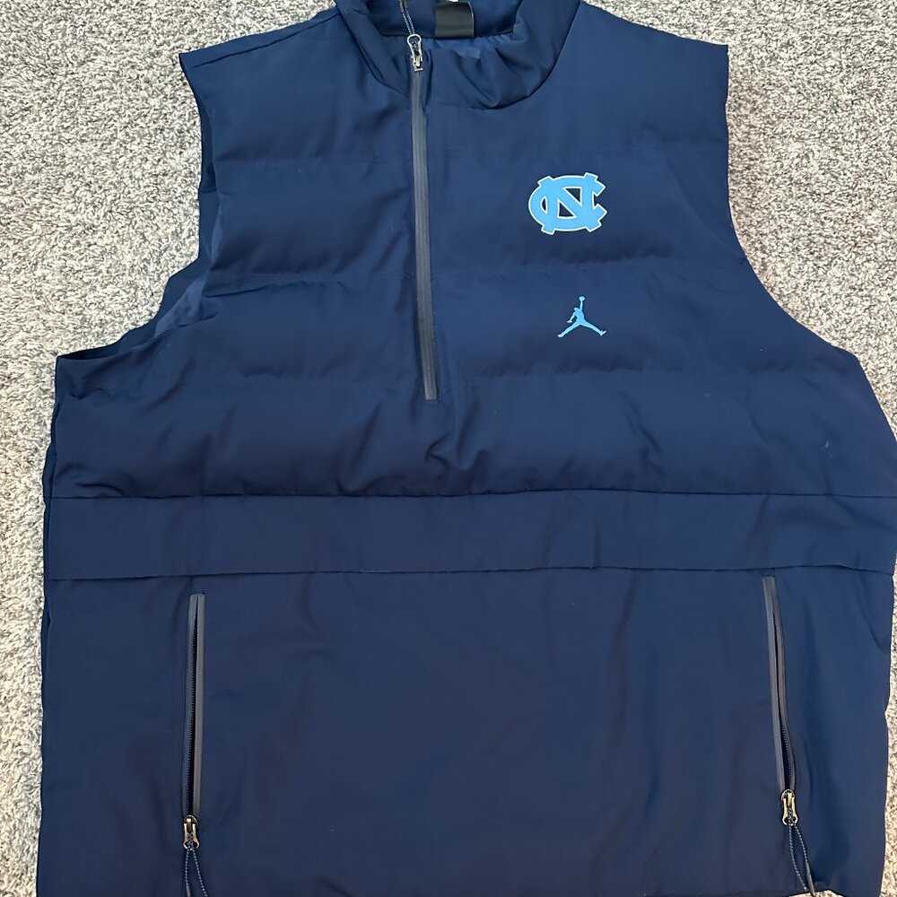 UNC Jordan Brand - Quarter-Zip - Puffy Vest - XXL